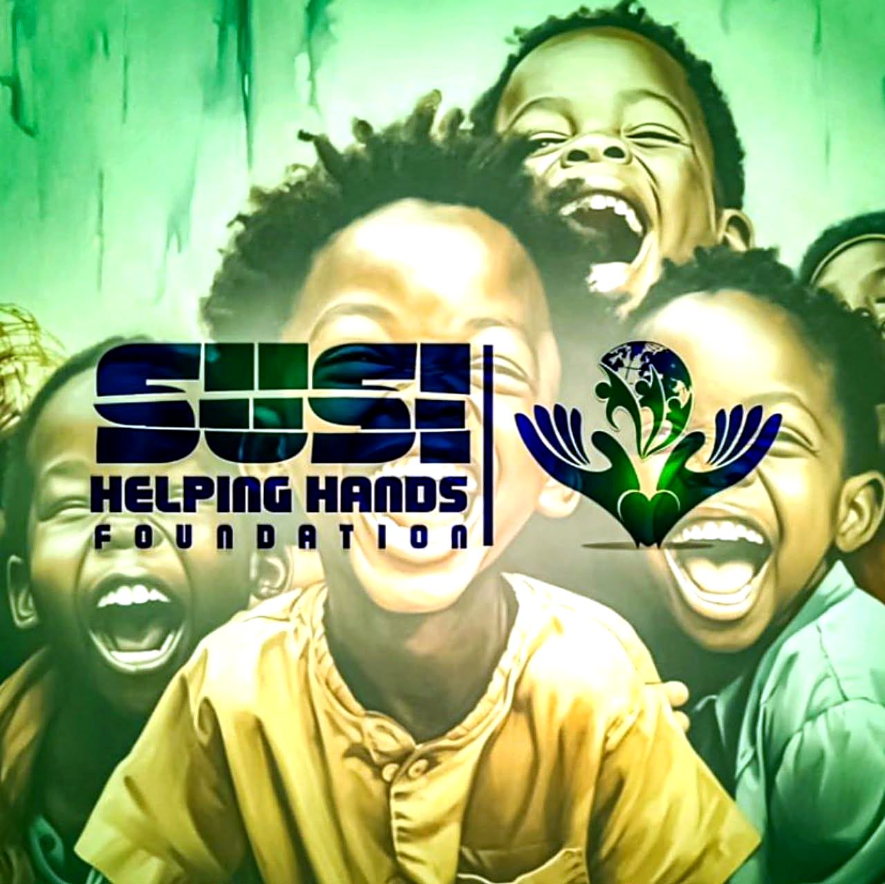 Joyful Nigerian children during a Susi Helping Hands Foundation health and education outreach